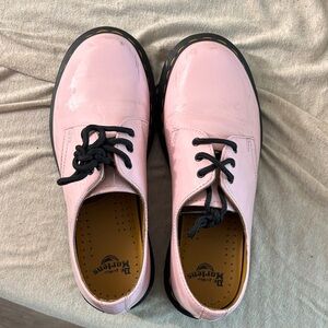 Dr. Martens Light Pink Patent Leather Oxfords